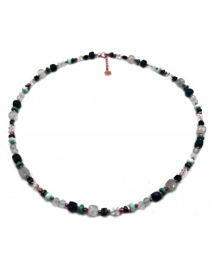 Naszyjnik Turkus Lapis 925